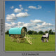 Old Gypsy Caravan, Trailer, Wagon with Horse Wall Mural