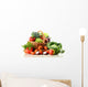 Vegetables Wicker Basket White Wall Decal