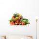 Vegetables Wicker Basket White Wall Decal