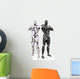 Two Robots White Wall Decal