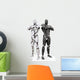 Two Robots White Wall Decal