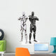Two Robots White Wall Decal
