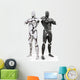 Two Robots White Wall Decal