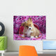 Welsh Corgi Sitting Lavender Wall Mural
