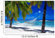 Hammock Between Palm Trees on Tropical Beach Wall Mural