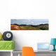 Banner with Heavenly Landscape Wall Decal