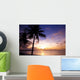 Beautiful Sunset Tropic Beach Wall Mural