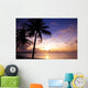 Beautiful Sunset Tropic Beach Wall Mural