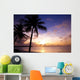 Beautiful Sunset Tropic Beach Wall Mural