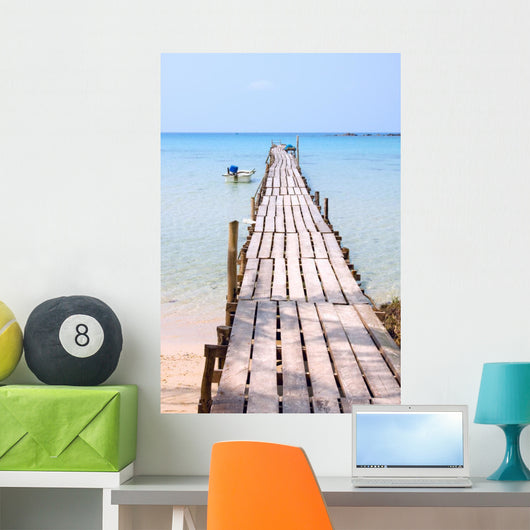Wooden Pier Tropical Paradise