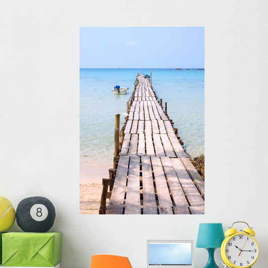 Wooden Pier Tropical Paradise