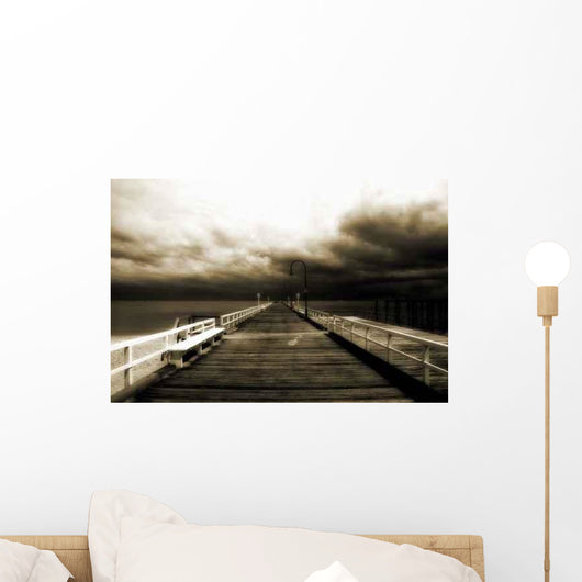 Incorming Storm B W Wall Decal