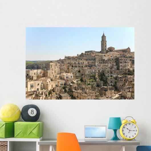 city ​​of Matera - italy Wall Mural