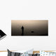Fischer im Sonnenuntergang Wall Decal