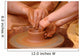 Hands and Pottery Wall Mural