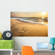Om symbol on the beach Wall Mural