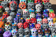Mexican Skulls Colorful Ceramic