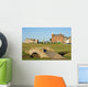 The famous Swilcan bridge on St Andrews Old Course Wall Mural