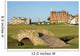 The famous Swilcan bridge on St Andrews Old Course Wall Mural