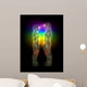 Woman and Man Silhouette Wall Mural