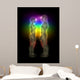 Woman and Man Silhouette Wall Mural
