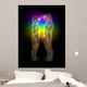 Woman and Man Silhouette Wall Mural