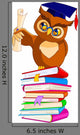 Wise Owl with Graduation