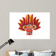 Wooden Mask From Sri Lanka Wall Decal