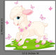 Easter Lamb and Butterflies