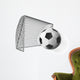 3D Single Soccer Ball Wall Decal