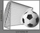 3D Single Soccer Ball Wall Decal