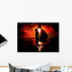 Red Grudge with Woman Wall Decal
