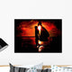 Red Grudge with Woman Wall Decal
