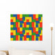 Colorful Interlocking Building Blocks Wall Decal - Creative and Educational Wall Art for Kids' Rooms, Playrooms - Available in Multiple Sizes