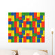Colorful Interlocking Building Blocks Wall Decal - Creative and Educational Wall Art for Kids' Rooms, Playrooms - Available in Multiple Sizes