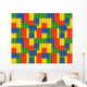 Colorful Interlocking Building Blocks Wall Decal - Creative and Educational Wall Art for Kids' Rooms, Playrooms - Available in Multiple Sizes