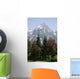 Alpine Trees and Mountain Wall Mural