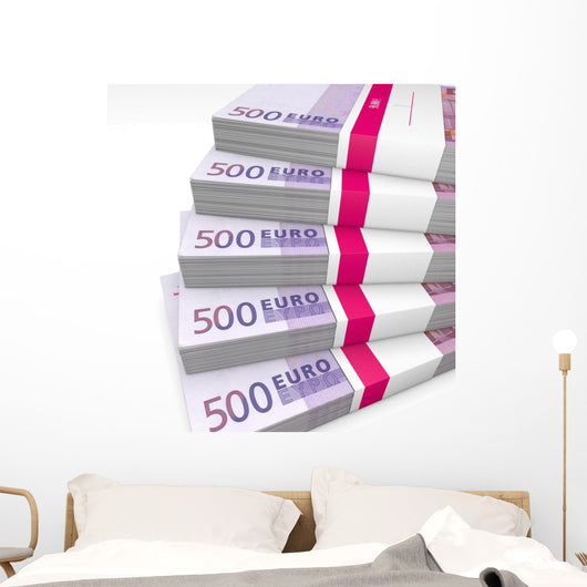 Pile 500 Euro Cash