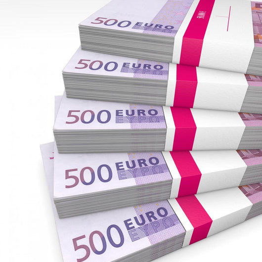 Pile 500 Euro Cash