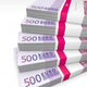 Pile 500 Euro Cash