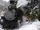 Steam Locomotive Snow