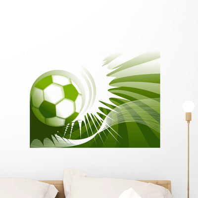 Football Grunge shown on a wall