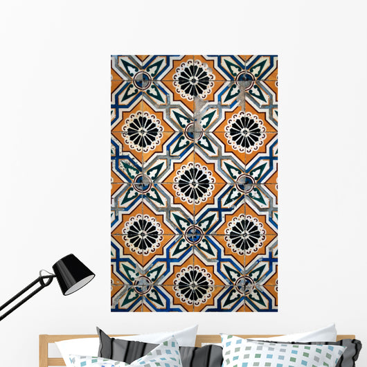 Portuguese Glazed Tiles Wall Decal Design 3