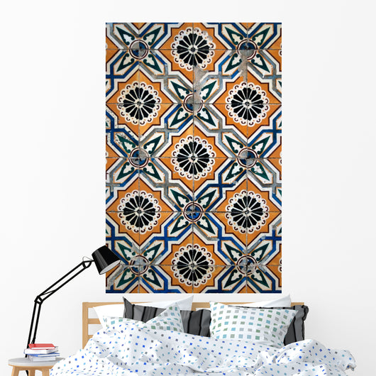 Portuguese Glazed Tiles Wall Decal Design 3