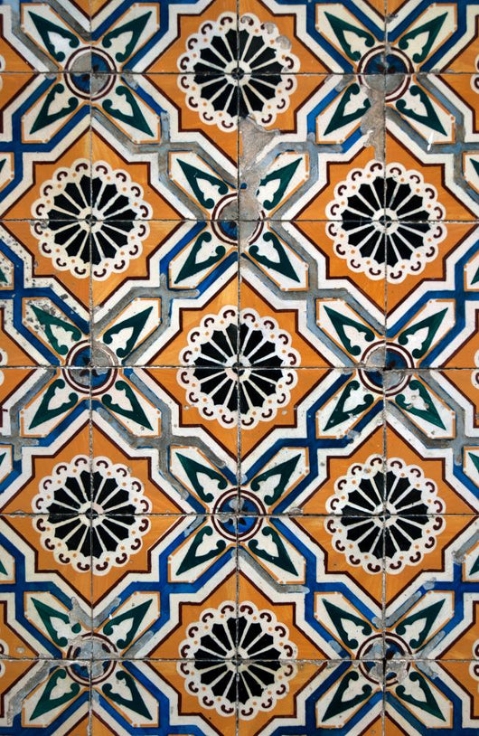 Portuguese Glazed Tiles Wall Decal Design 3