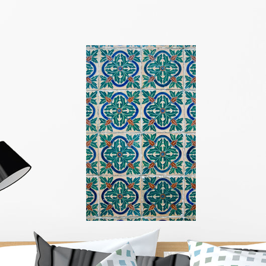 Portuguese Glazed Tiles Wall Decal Design 1