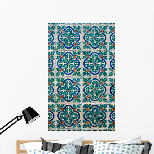 Portuguese Glazed Tiles Wall Decal Design 1