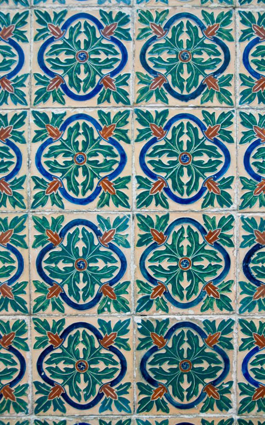 Portuguese Glazed Tiles Wall Decal Design 1