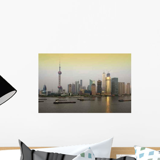 Pudong Skyline Wall Decal