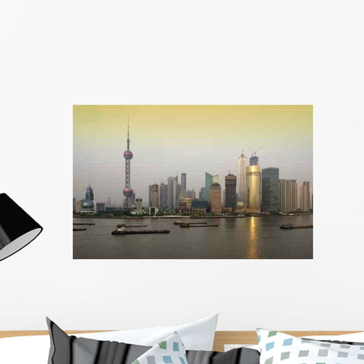 Pudong Skyline Wall Decal